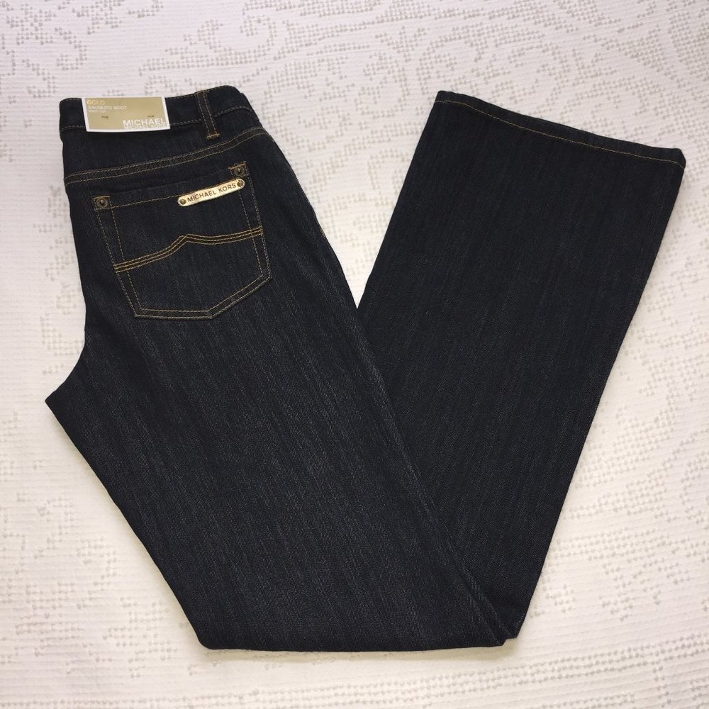 Michael Kors Sausilito Boot Cut Jeans NWT size 4
